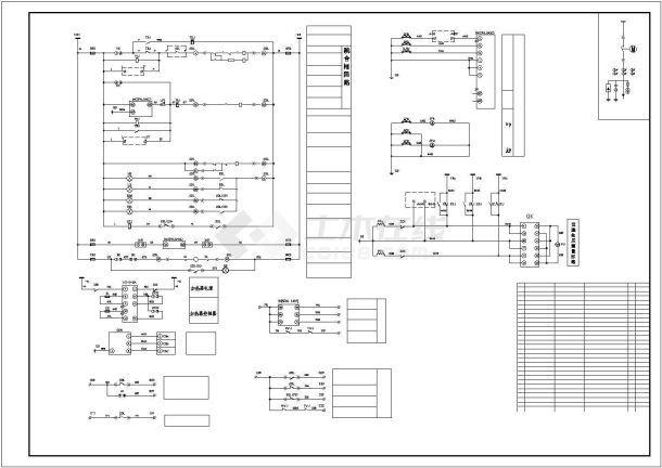 某10KV开关站二次原理设计cad图纸-图一