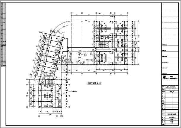 某地幼儿园建筑平面设计施工图（共6张）-图二