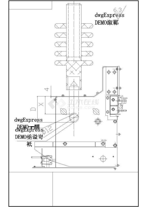 VAN31断路器原理设计cad图纸-图一