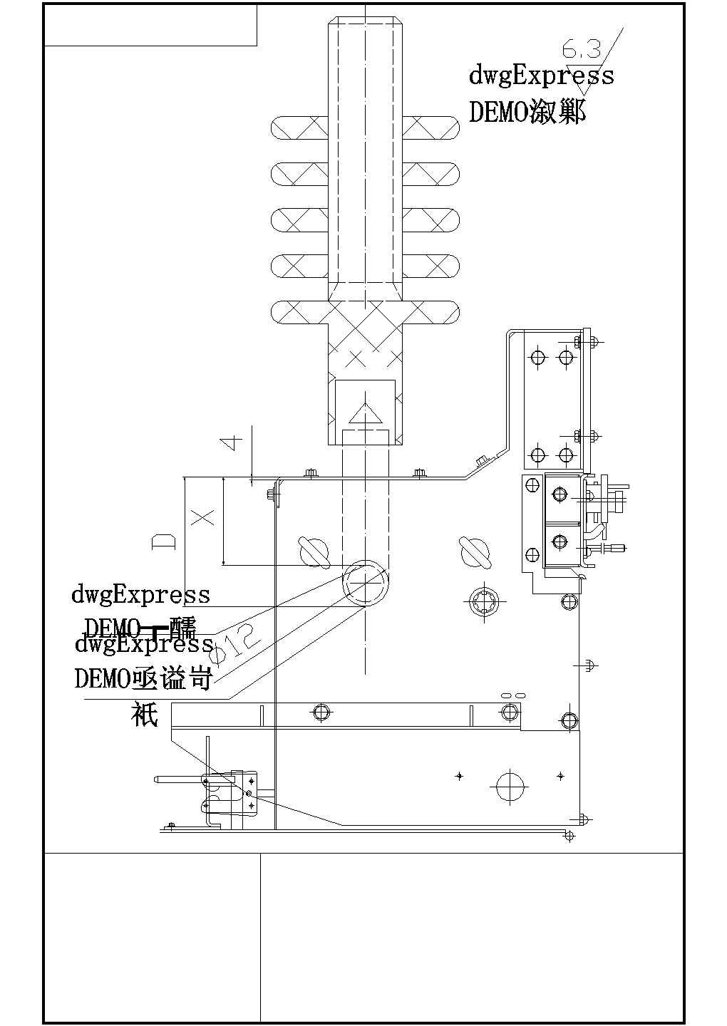 VAN31断路器原理设计cad图纸