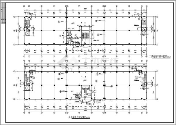 【江苏】某中型二层厂房建筑设计图-图二