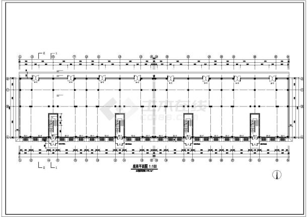 【山西】某地商住楼建筑设计施工图-图一