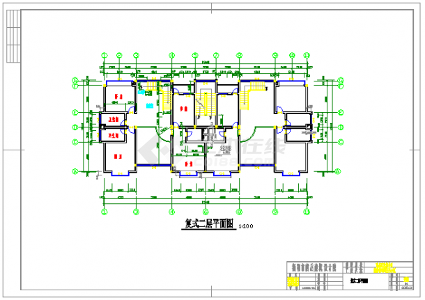 【浙江】某复式住宅楼建筑设计施工图纸-图二