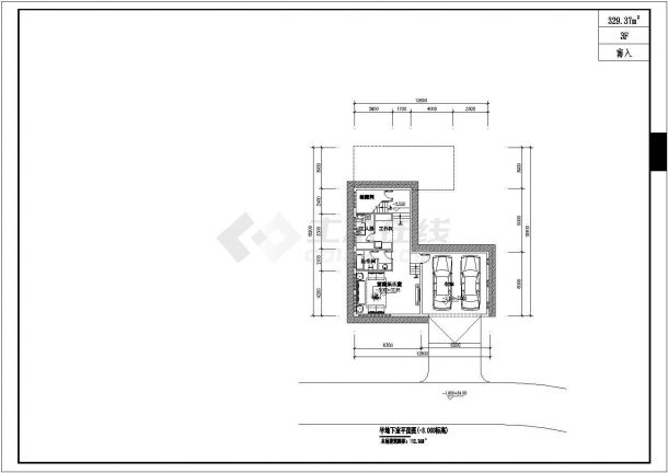 别墅独栋建筑设计方案整理（含平立剖）-图二