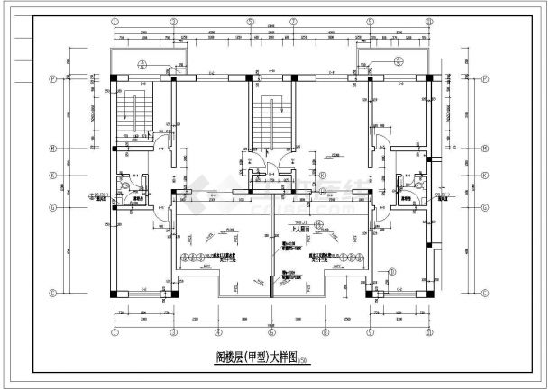 【浙江】某地多层住宅建筑设计图纸-图二
