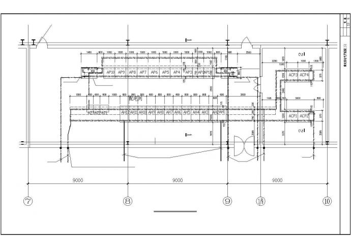 带电3000KVA高低压配电室的厂房设计图_图1