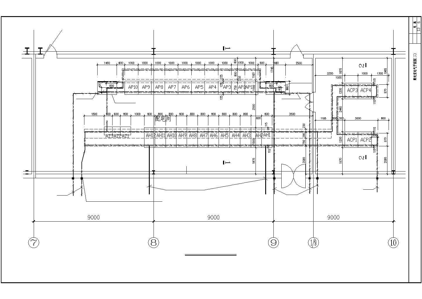 带电3000KVA高低压配电室的厂房设计图