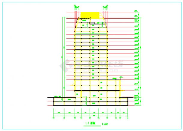 某19层商场及高级写字综合楼建筑施工图-图二