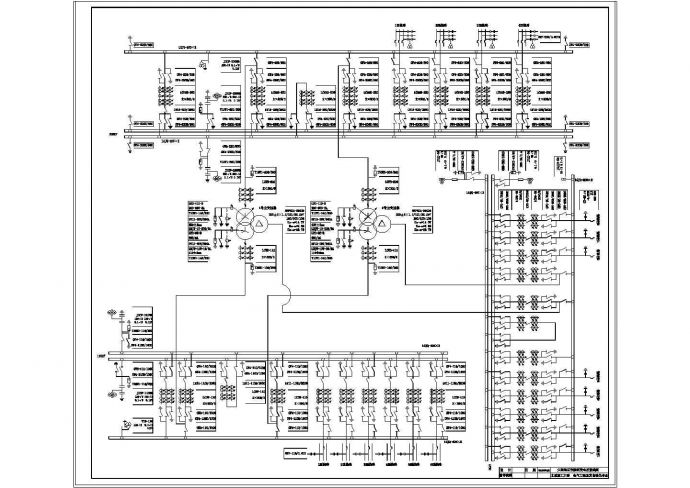大型地区性枢纽变电所接线图（2张）_图1