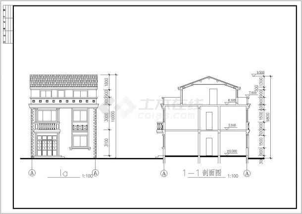  Architectural Design Drawing of Two plus One Penthouse Villas in a Place - Figure 1