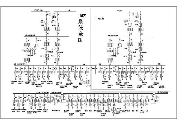【江苏省】某现代工业园区电厂一次系统图_图1