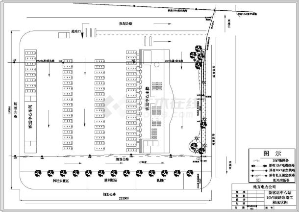 新客运站10kV线路改迁工程设计图纸-图一