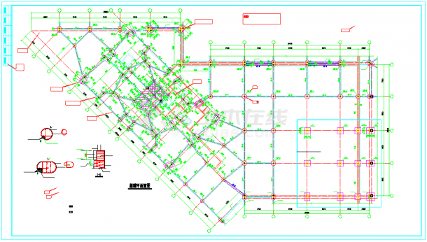 【山西】某基础平面结构设计施工图-图一