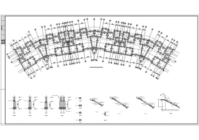 某地砖混结构多层花园洋房设计图纸_图1