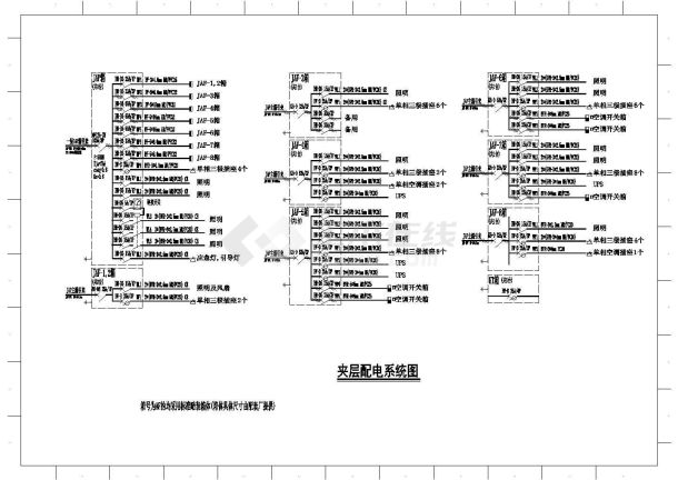 【江苏省】某地制衣厂电气施工平面图-图二