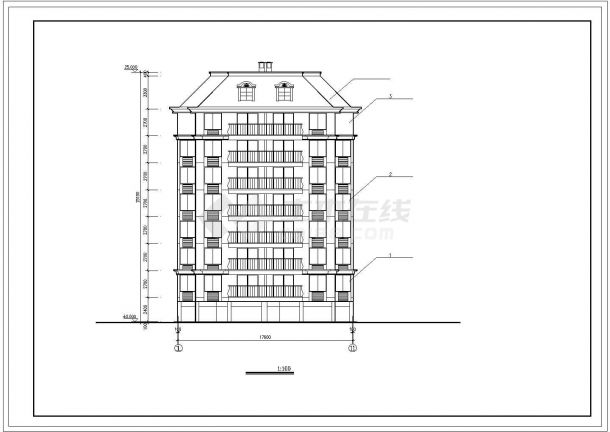 【湖北】某高层住宅建筑设计施工图纸-图一