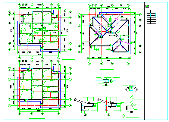某地精典砌体别墅结构设计施工图纸_图1