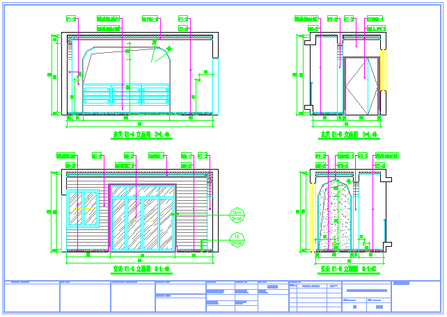 某楼盘美式风格样板房装修设计施工图_图1