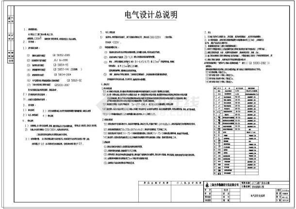 某三层新厂房办公楼电气设计图纸-图一