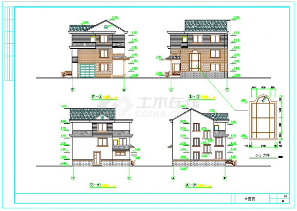 【江苏】新型农村住宅建筑设计施工图纸-图一