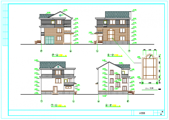 【江苏】新型农村住宅建筑设计施工图纸_图1