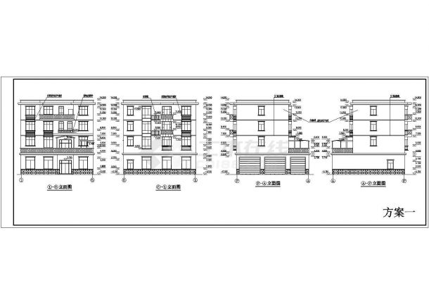 【上海】某地私人别墅建筑设计施工图-图一