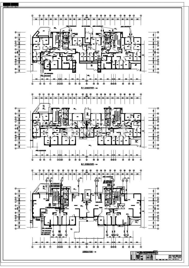 某地高层住宅楼电气设计图纸（含水）-图一