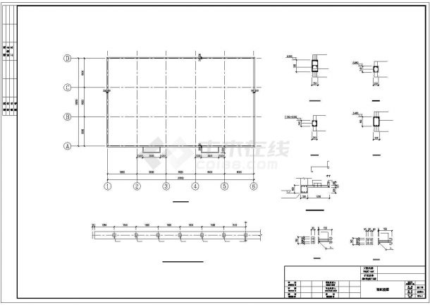 单层钢筋混凝土排架结构工业厂房结构施工图-图二