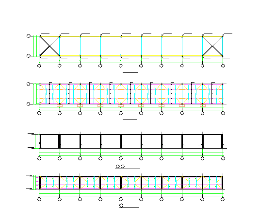 【江苏】单层钢框架结构废弃间与装车棚结构施工图