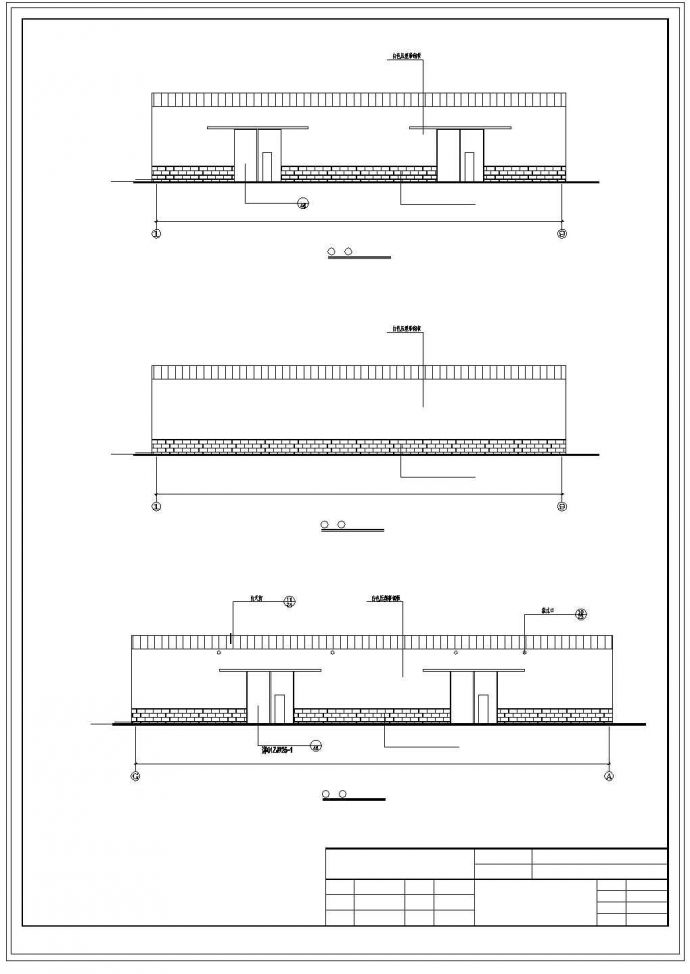 某单层门式轻型钢结构厂房建筑施工图_图1