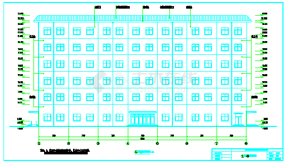 某六层商场建筑扩初图（含计算书）-图一