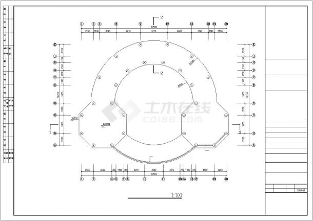 【深圳】某湖滨公园会所建筑施工图-图二