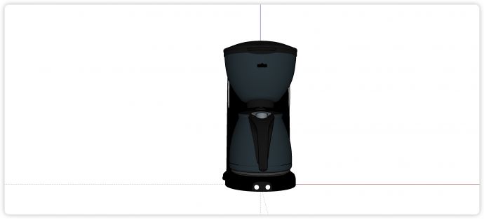 美式咖啡机厨房电器su模型_图1