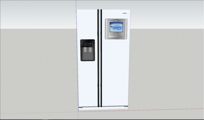 智能饮水机厨房电器su模型_图1