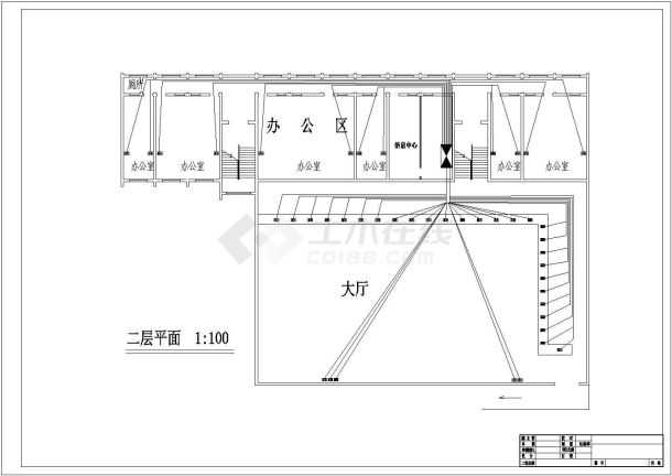 【常州】某地某会所CAD设计施工图-图二