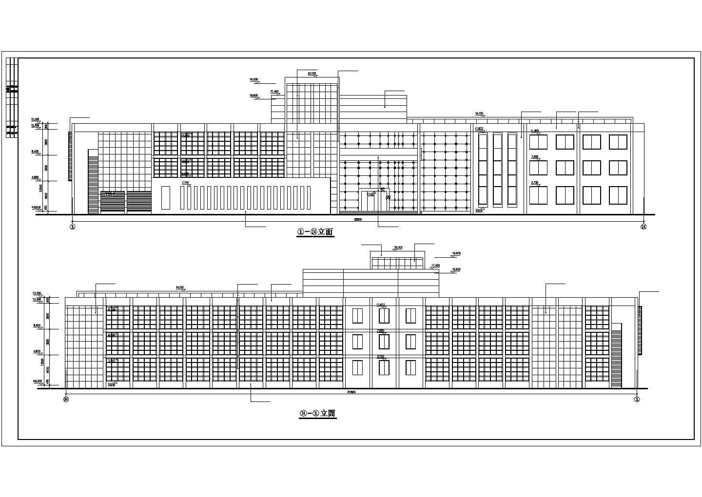 某三层大型办公展馆建筑设计施工图
