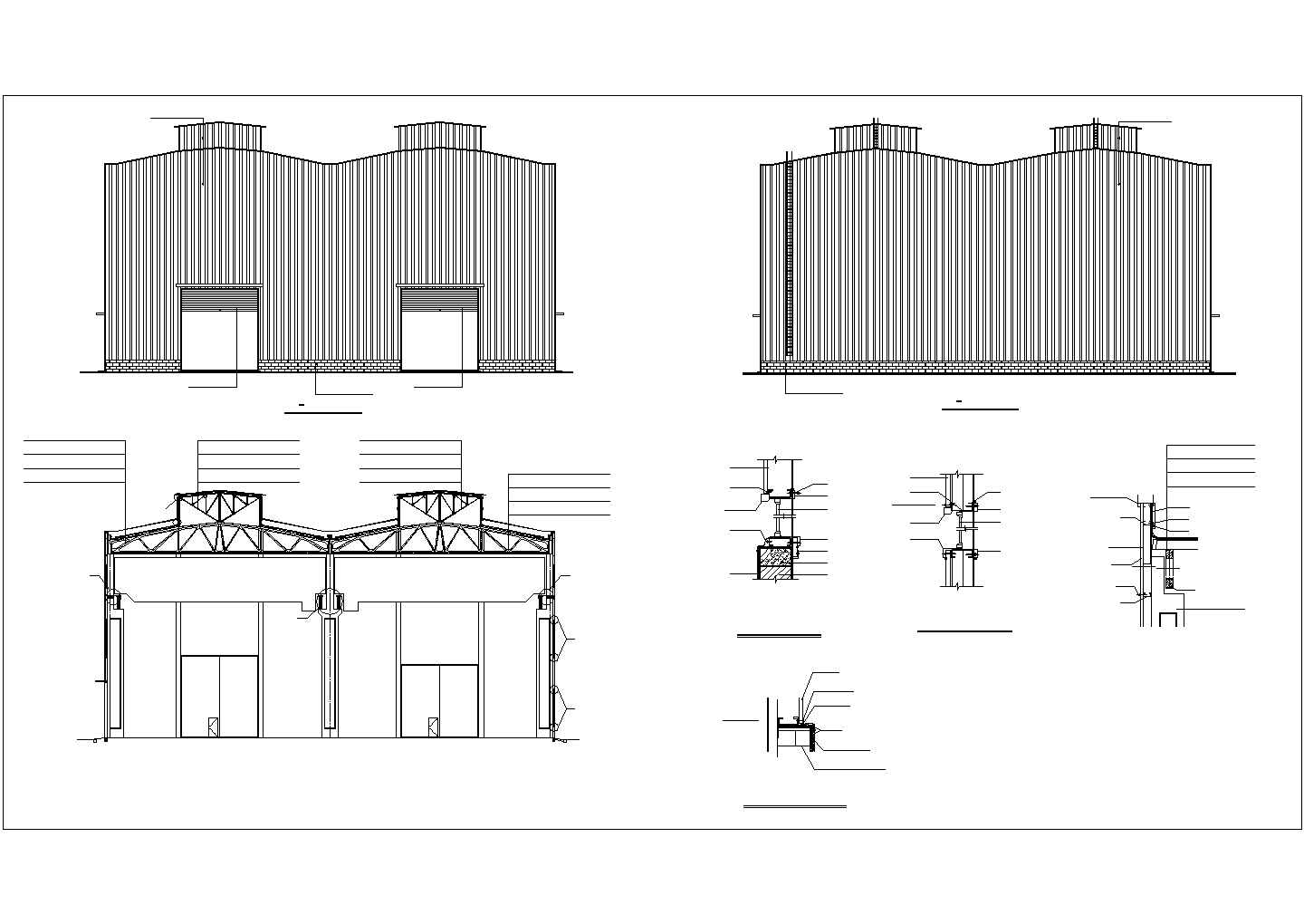 【浙江】某单层厂房建筑设计施工图纸