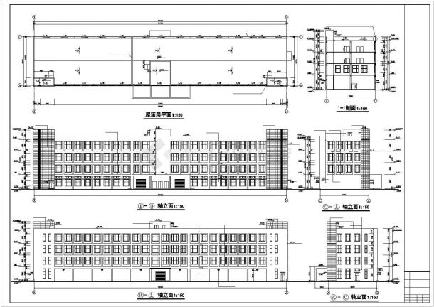 某经济开发区厂房及传达室建筑施工图-图一