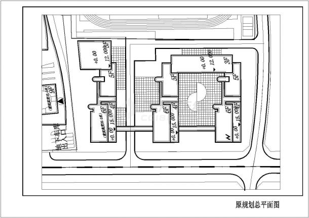 【上海市】某学校总体平面规设计图纸-图二