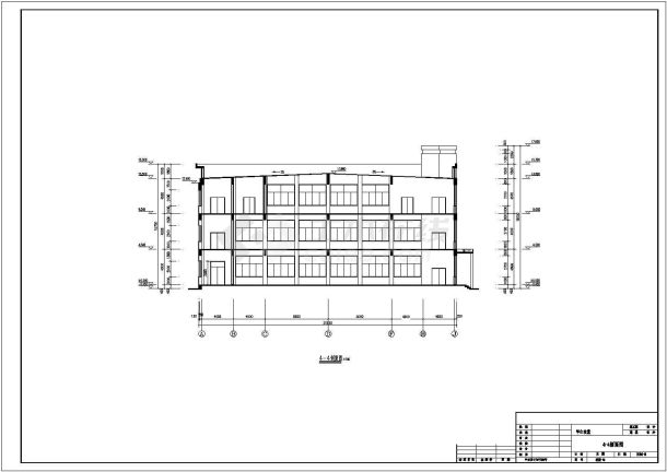 某职业高级中学学校食堂建筑结构水电施工图-图一