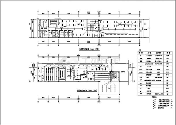 【广东】某公司两层办公楼电气CAD图纸-图二
