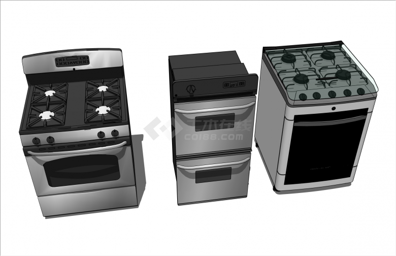 多种现代厨房电器集合su模型-图二