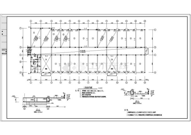 某砖混结构综合楼结构施工图（含说明）-图二