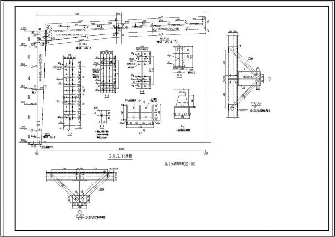 某工厂车间结构设计施工图（含说明）_图1