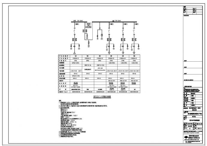周大福项目研发中心楼高低压配电系统竣工图纸_图1