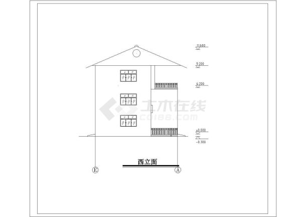 【浙江】某三层小别墅建筑设计方案图-图二