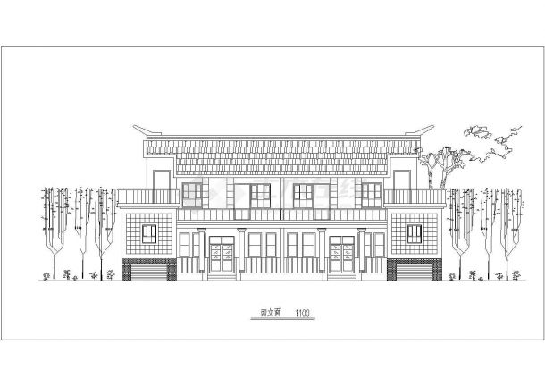 【青岛】某新农村住宅设计方案图纸-图一