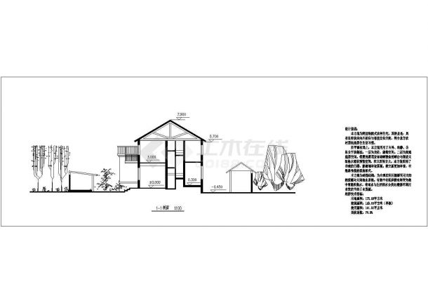 【青岛】某新农村住宅设计方案图纸-图二