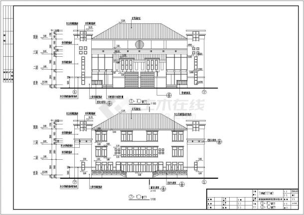 【广州】冠迪花园双连别墅施工图（CAD图纸）-图一