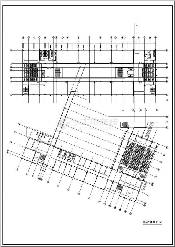 【武汉市】华中农业大学人文馆社科楼建筑设计图-图一